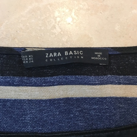 Zara satin striped top - Picture 4 of 5
